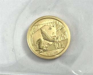 2016 Panda Gold 1 Gram .999, China