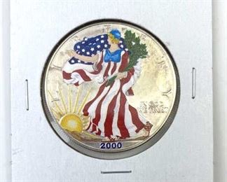 2000 American Silver Eagle, Colorized 1oz .999