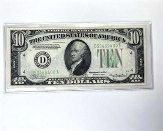 1934-A United States $10 Bill