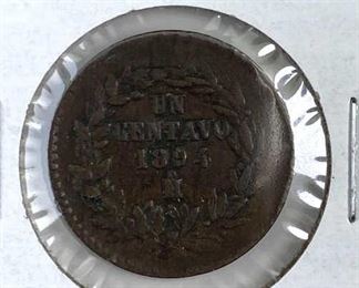 1894-Mo Mexico 1 Centavo