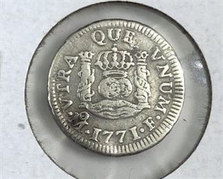 1771 Mexico 1/2 Real VF Silver