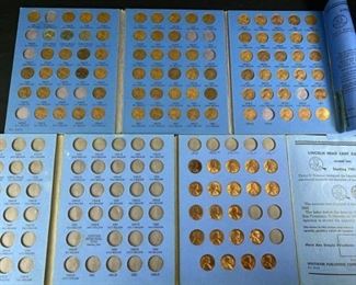 (2) Lincoln Cent Folders w/ Lots of Pennies