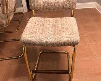 Nice fabric covered bar stools. 4 each