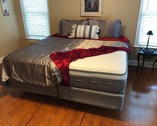 Excellent King size pillow top mattress and box spring. Like new condition.