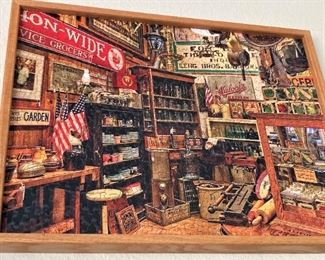 Old country store - framed puzzle