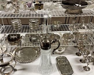 Some of the many silver plate  selections