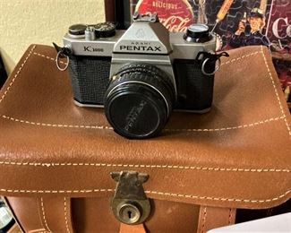 Pentax camera and case