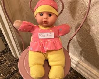 Doll, child's chair