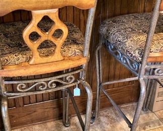 Two of 4 matching barstools