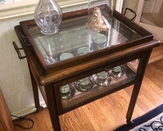 Interesting tray table/display