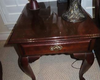 Mahogany Side Table with drawer.