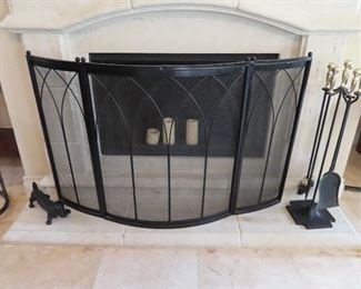 Fire place screen - Fire place tools - Shoe Scrapper