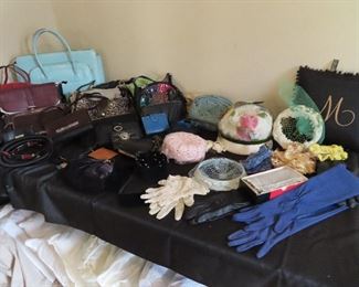 Purses - Vintage Hats - Gloves