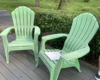 Two Adirondack chairs…pair $15