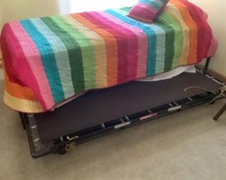 Twin Trundle bed…..has mattress for upper bed only.  Presale $60