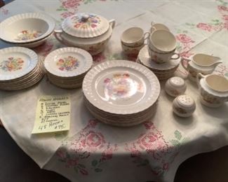 Whole set of Edwin Knowles dishes.  48 pieces.  Presale $75