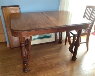 Antique table.  Two leaves and no chairs.  Presale 95
