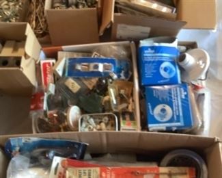Lots of electrical and plumbing items