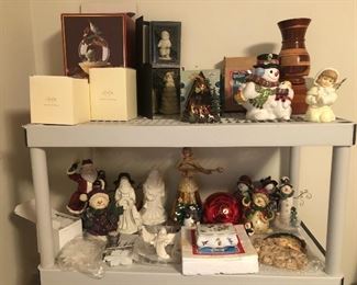 Miscellaneous Christmas items, Lenox, snow babies and more