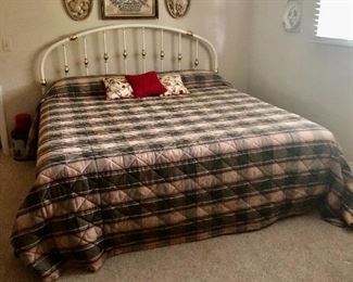 King size brass bed