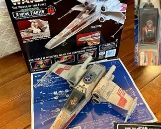1995 Star Wars ‘ The Power Of The Force’ ( No 69780)
 Electronic X Wing Starfighter Kenner Tonka Corp with attack wings and authentic movie sounds!