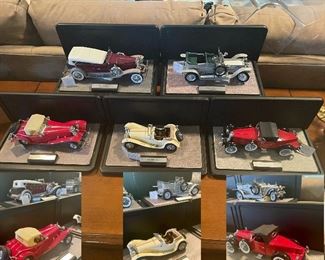 Great selection of metal collector cars: The Danbury Mint & Franklin Mint!