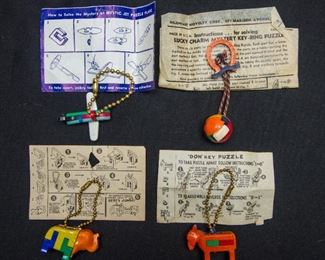 Vintage Puzzle Keychain Collection with instructions (sold separately)