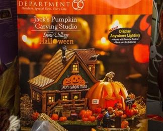 Dept 56 Jack's Pumpkin Carving Studio