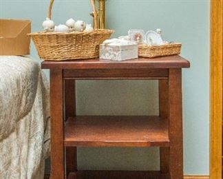 Open Shelf Side Table