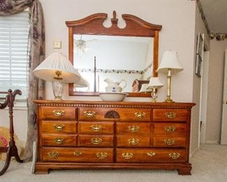 Chest of Drawers with Companion Mirror