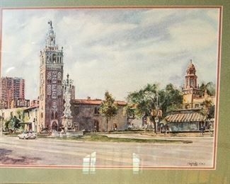 Kansas City Country Club Plaza prints throughout the Home
