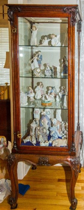 Antique French Lighted Display Cabinet (appears to be old store fixture)