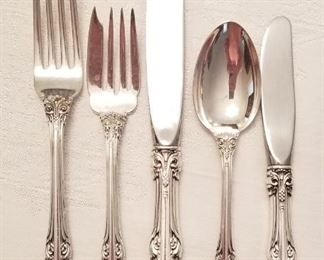 Gorham Sterling Silver King Edward ~ 5 piece place setting