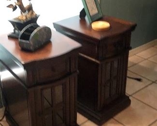End tables 
Nightstands with built in charger stations 