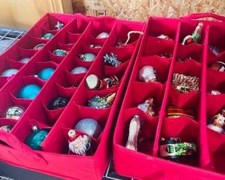 Glass Christmas ornaments 