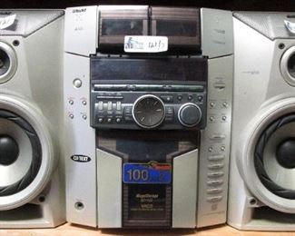 SONY MHC-F150 50 + 1 CD CHANGER MINI HIFI COMPONNT SYSTEM WITH SPEAKERS (3 PIECES TOTAL)