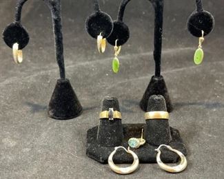 14K Earring Ring Set