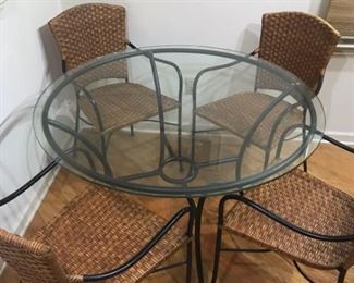 Crate Barrel Table  Chairs