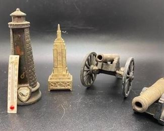 Vintage Cast Iron Metal Souvenir Miniatures