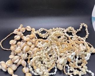 Lot of Seashell Hawaiian Shell Necklaces