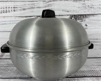 Vintage 3 Piece Aluminum West Bend Bun Roll Warmer