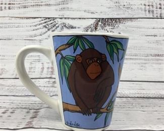 Monkey Ape Chimp Coffee Cup Mug Ursula Dodge Design