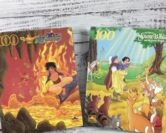 100 Piece Disney Aladdin Snow White and the Seven Dwarfs Childrens Puzzle