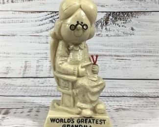 Vintage Worlds Greatest Grandma Grandmother Figurine