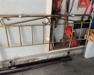 King size headboard with frame mattress and box spring