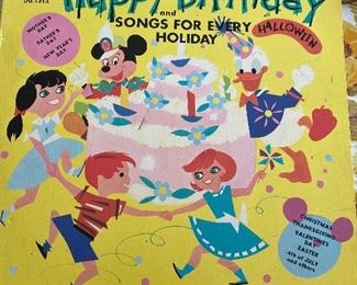 Several vintage Disney albums 