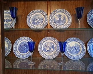 "Colonial Times" Plates by Crown Ducal
