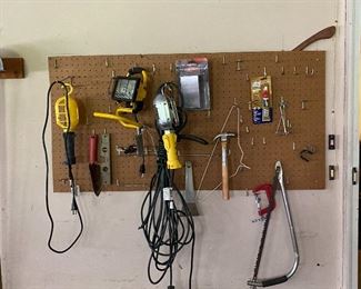 Assorted electrical and hand tools