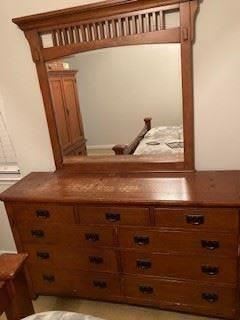 drawers and mirror