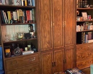 Large bar/ bookcase wall unit